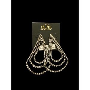 Noir Rhinestone Earrings